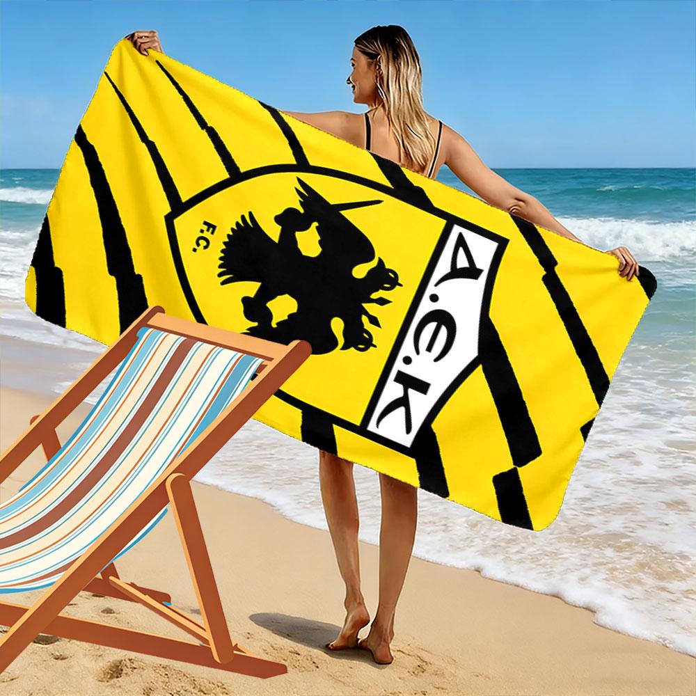 Eagle Emblem Commanding Strength Print Beach Towel, Quick Drying, Suitable for Travel, Outdoor Sports, Jogging, the Beach and Swimming, Gift