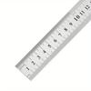 1 Stück Edelstahl Metall Lineal Gerade Doppelseitig Präzisionsmesswerkzeug Skala Metrisches Lineal Zubehör 30cm