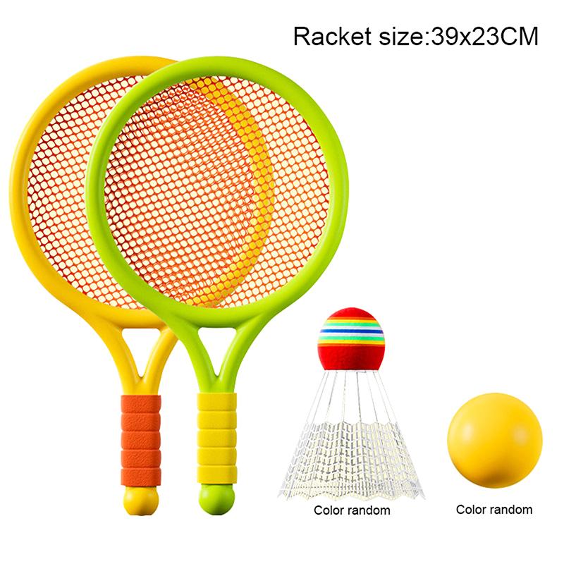 Kids Badminton Rackets Set Lightweight Children Tennis Badminton Toy Children Tennis Racquets With Balls For Family Game