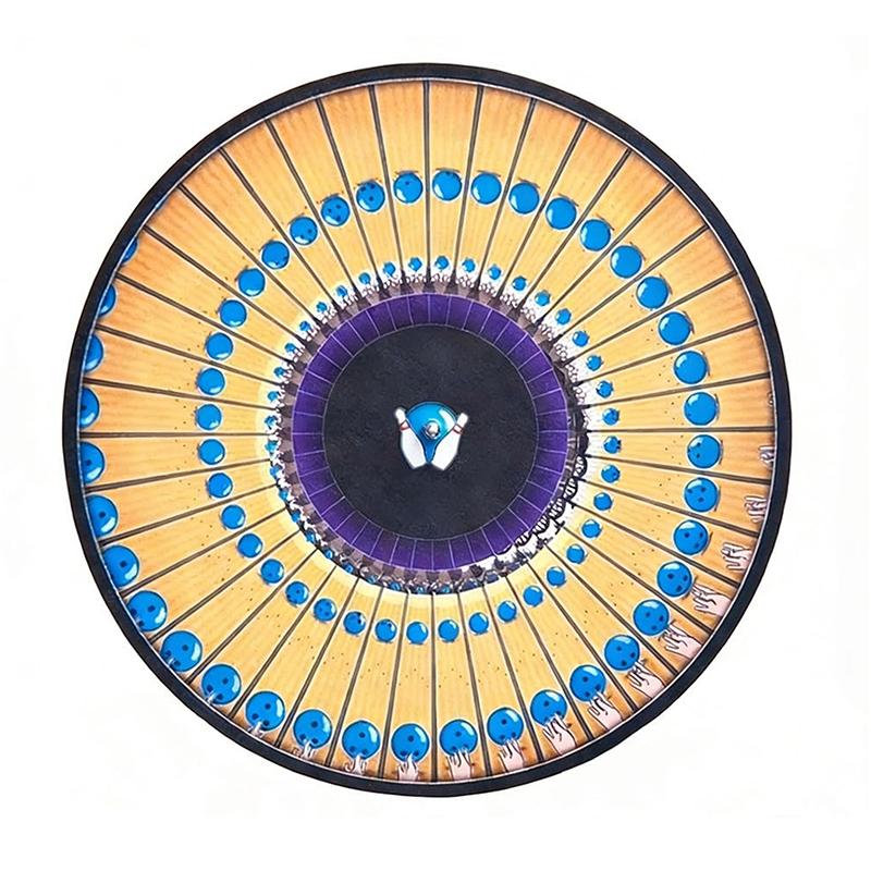 

Animated Zoetrope Slipmat — 12″ Optical Illusion Turntable Mat, Animated Vinyl Slipmat With Zoetrope Motion Effect