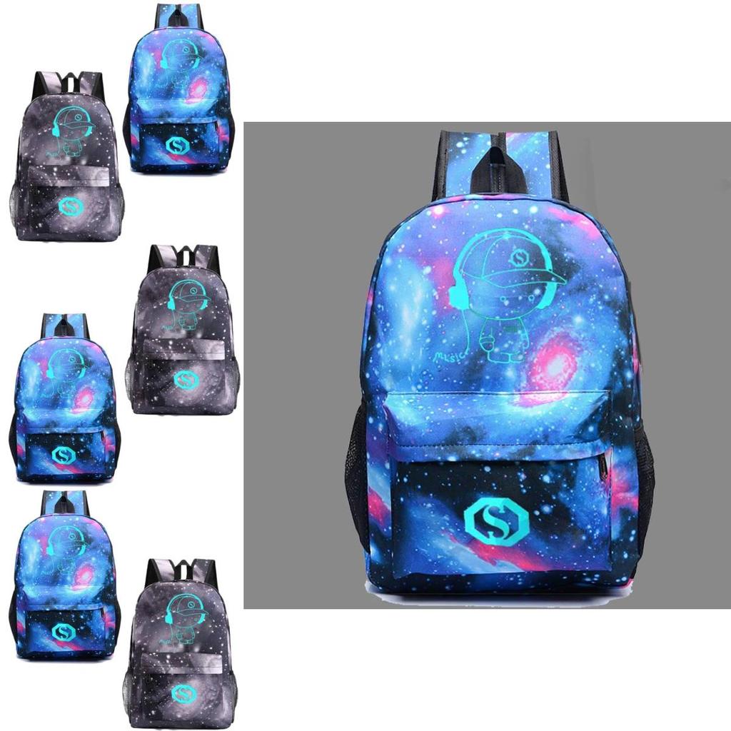 Music Prince Usb Led Light School Bag With Waterresistant Canvas Material For Teens And Daily Commute