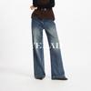 YERAD Women's Fleece-Lined Wide-Leg Jeans
