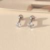 Women's Surgical Steel Square Cubic Square Piercing