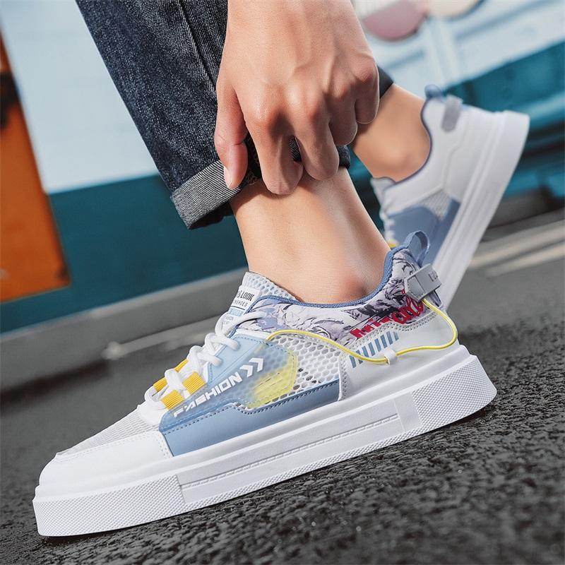 Mode CYYTL Herrskor Sneakers Casual Andningsbara Sommar Utomhus Vandring Tennis Sport Löpning Lyx Designer Loafers Mode Plattforms