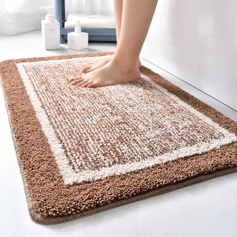 New Non-slip Bath Mats Super Absorbent 40x60cm Bathroom Rugs Soft Modern Household Entrance Door Mat Bathtub Side Hallway Tapis