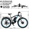 KETELES K800 Electric Bicycle 2*1000 Motors, 48V 23Ah Battery, 26*4.0 Inch Fat Tire, Hydraulic Disc Brake, Off-Road E-Bike
