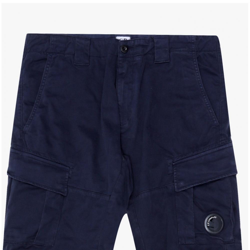 C.p.company Hommes S lenS Wappen Stretch Satin Pantalon Cargo 005529g 888