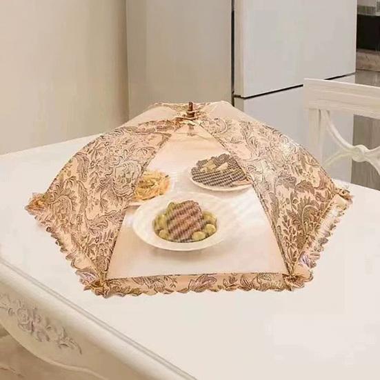 Capa de Vegetais Dobrável de Malha Redes para Alimentos Reutilizáveis Repelente de Insetos Capas de Comida Anti-moscas Protetor de Refeição ao Ar Livre