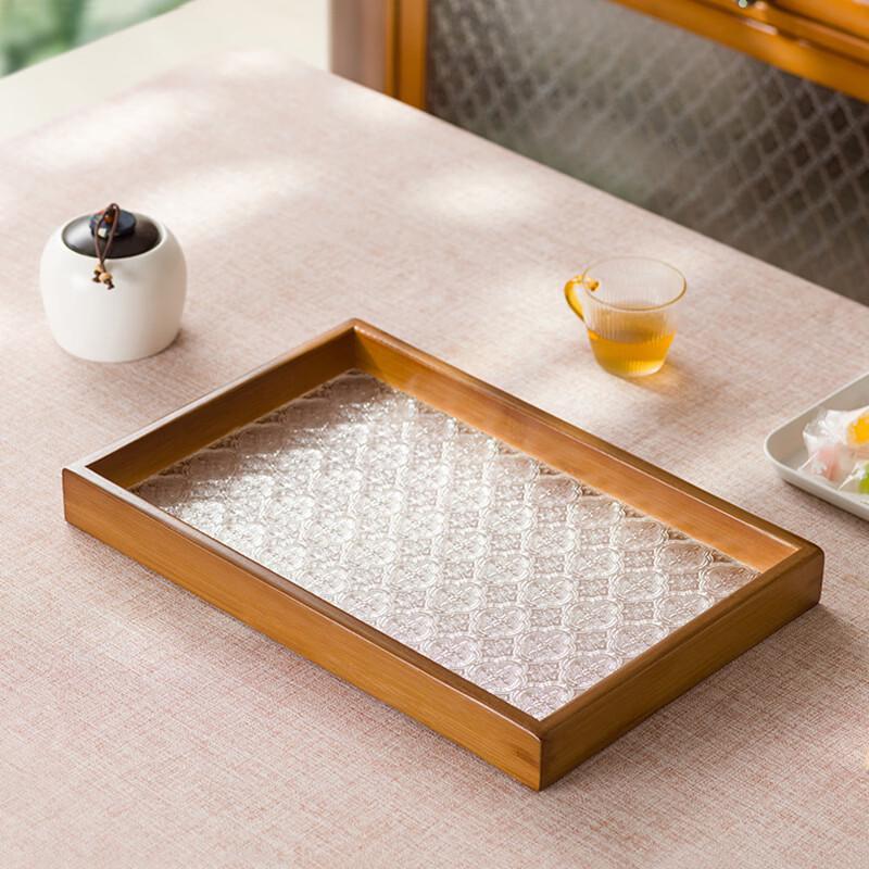 Rectangular Bamboo Tea Tray