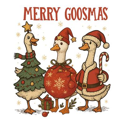 Goose Christmas Iron Is Used for Heat Transfer Patching of Clothes, Sweatshirts, Hats, Diy Clothes, Stickers and Shirts