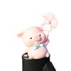 Bike Animal Decoration with Rotating Windmill Adorable Appearance Waterproof Animal Figurine Bicycle Accessories
