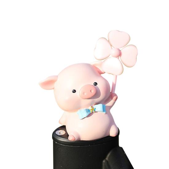 Bike Animal Decoration with Rotating Windmill Adorable Appearance Waterproof Animal Figurine Bicycle Accessories