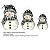 Christmas Centerpiece for Dining Table 3Pcs Wooden Snowman Decorations, Rustic Farmhouse Figurines with Colorful Decoration Hat Scarf, Xmas