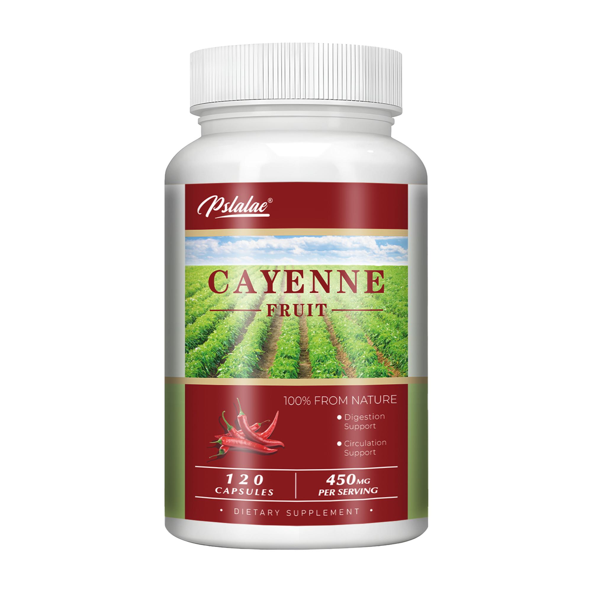 Pslalae High Purity Capsule of Chili Extract, 450mg Chili Extract, Naturally Extracted, Suitable for Both Men and Women. 120*1