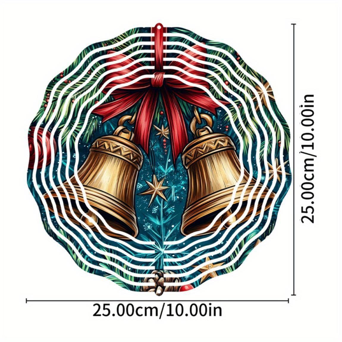 

10-дюймовий підвісний вітряк з гачком, що обертається на 360 градусів, для прикраси балкона та саду, весняно-літній вуличний декор 01A
