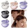 Clip-on Earbuds Wireless Bluetooth 5.4 Open Ear Headphones with Detachable Crystal Bowknot Earrings Eearphones For Sports, Fitness & Workouts