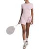 European And American Fake Two-Piece Anti-Light Tight Sports Dress, Sexy Split-Ended Strap U-Shaped Beautiful Back One-Piece Tennis Skirt