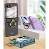 For Z Flip6 Scratch Resistant Smartphone Shell Magnetic Case With Hinge Guard, Full Body Sleeve, Integrated Screen Cover