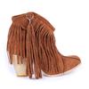 Mode 2024 Große Größe 34-43 Schwarz Braun Rosa Quasten Plattform Frauen Schuhe Frau Vintage Fringe High Heels Stiefeletten yji89