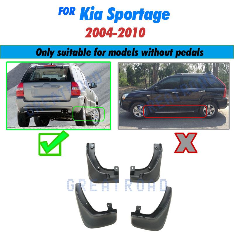 For Kia Sportage 2004 - 2010 2005 2006 2007 2008 2009 Car Mudflaps Mud Flaps Splash Guards Mudguards Flap Fender Accessories