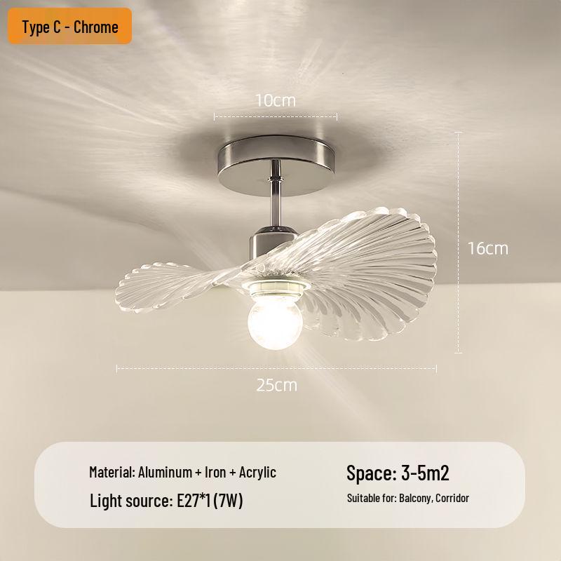 Nowoczesna Minimalistyczna Lampa Sufitowa w Kształcie Kwiatu do Korytarza, Klatki Schodowej, Balkonu lub Foyer