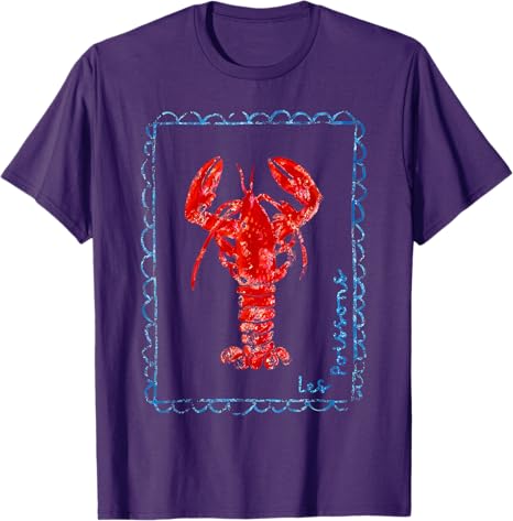 Vintage Red Lobster TShirt Lobster Lover Gifts Seafood Festival Apparel Y2k Design Crawfish Lover Graphic Outfit Novelty Gift