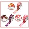Kamiiso Washi Masking Tape Kimono-bi 3-Roll Set (Cherry Blossom, Shiki Hanzakura, Usagi Sakura) 15mm X 7m Japanese Craft Tape GR-0507