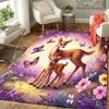 1pc Elegant Sika Deer Print, Design Indoor Area Rug, Soft, Anti-Slip, and Durable Gaming Room Decor for Bedroom, Living Room, and Exercise R