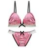 Beirou Bra and Panty Set and Super Lolita Bra Panty Beginner Sailor Cos Innerwear Set Women's (Top Bottoms) [Wireless, Cute, Style] & Set, Style,