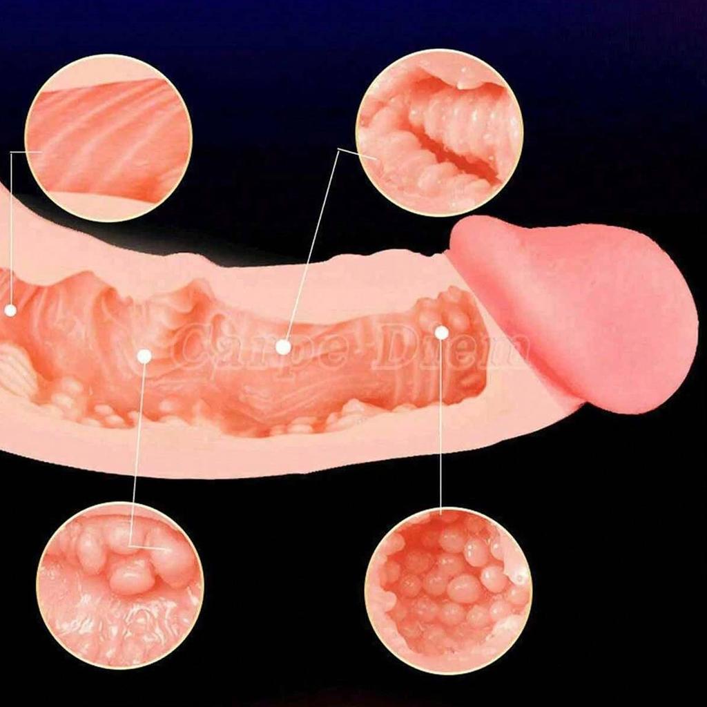 Realistic Oral Sex Male Masturbation Adult Sex Toys Real Oral Deep Throat Vacuum Pump and Amplifier Oral Sex Kit Handheld Suction Cups