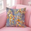 N-Niche Fresh Prints Style Art Cushion Cover Pillowcase Short Plush Invisible Zipper Room Sofa Cushion Cover