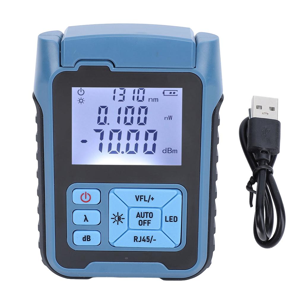 Fiber Optic Meter Mini Portable Light Power Cable Tester High Accuracy Multi Functional