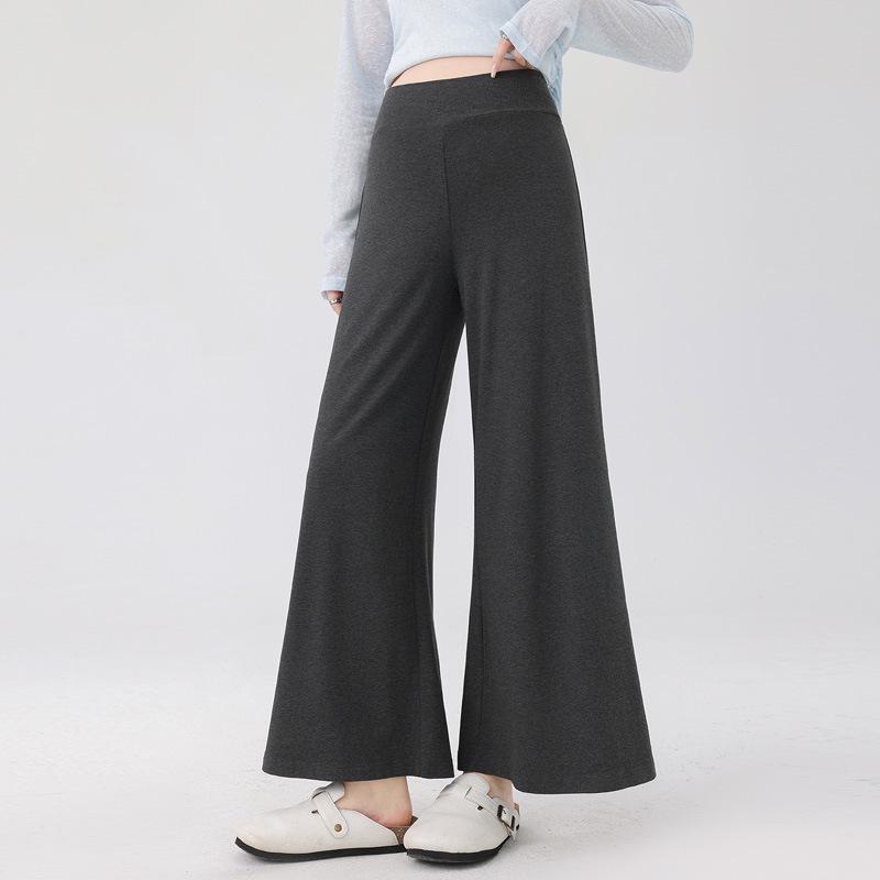 

Maternity Spring/Summer Wide-Leg Pants - Non-Constricting, Stylish, Petite Straight-Leg for Pregnancy XL темно-сірий