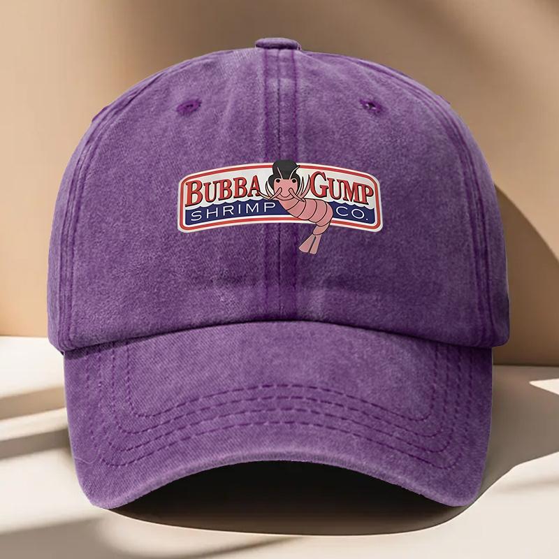 A MenS BUBBA Printed Baseball Cap Vintage And Versatile Suitable for Both Men And Women with an Adjustable Fit Wearable in