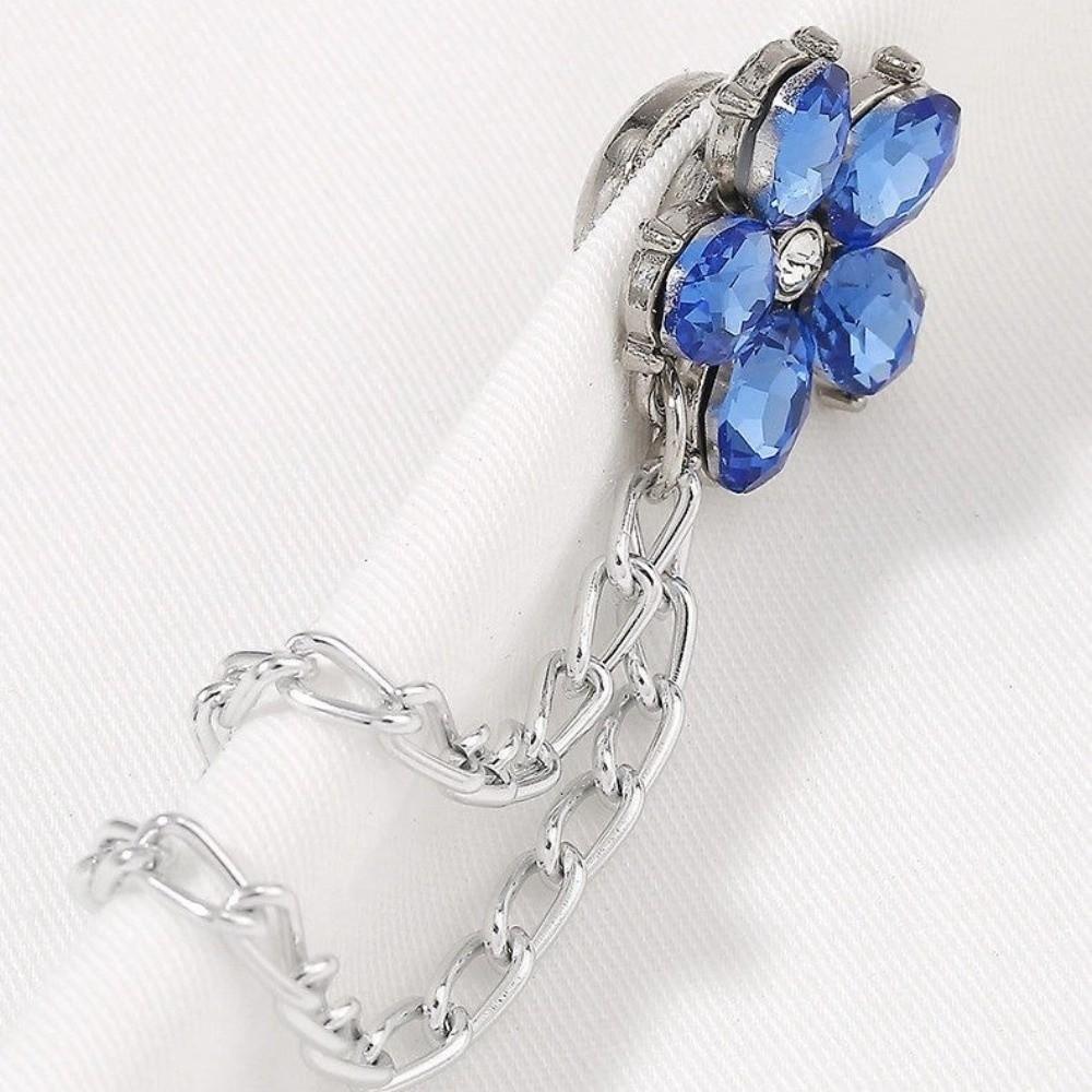 With Chain Magnetic Clothing Clips Legs Cuff Fixing Buttonless Clips Magnet Clips Shirts