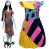 Enchanting Nightmare Before Christmas Sally Dress Costume For Girls Soft And Durable