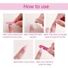 24Pcs Independence Day Themed Gradient Pink Camellia False Nail Stick On Nail for Fashion Enthusiasts and Parties Event