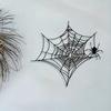 Spider Web Wall Decals - Removable Haunted House Decor for Halloween Party, Gothic Window Stickers