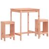 VidaXL 3 Piece Garden Bar Set Solid Douglas Fir Wood, Pub Set, Patio Bar Set, Table Set 3157738