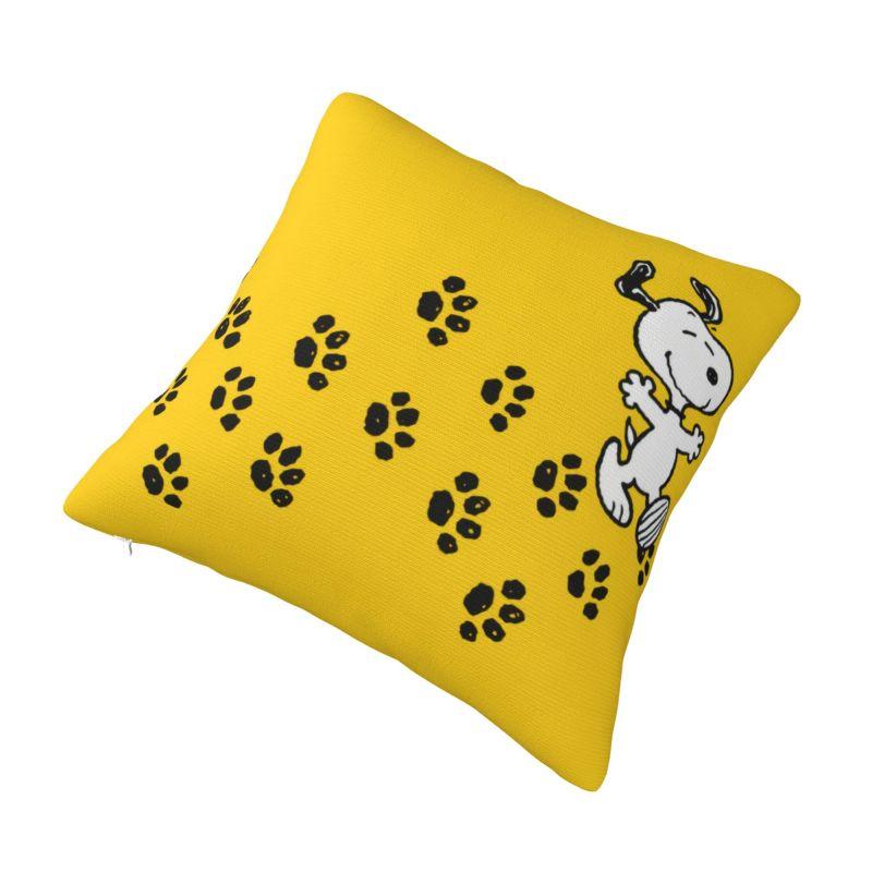 Custom Modern S-Snoopys Dog Paw Print Cushion Cover Polyester Pillow Case