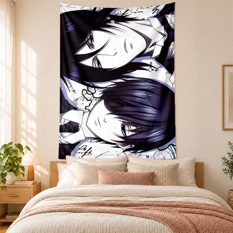 Black Butler Tapestry highquality for decorating living room bedroom dorm walls ideal as bedroom wallart orholiday gift