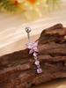 Butterfly Zircon Belly Button Ring - Creative Navel Piercing Jewelry