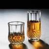 215ml/250ml/310ml/360ml Whiskey Glass Creative Diamond Relief Wine Glass Party Bar Drinking Tools Cocktail Glass Water Bottle