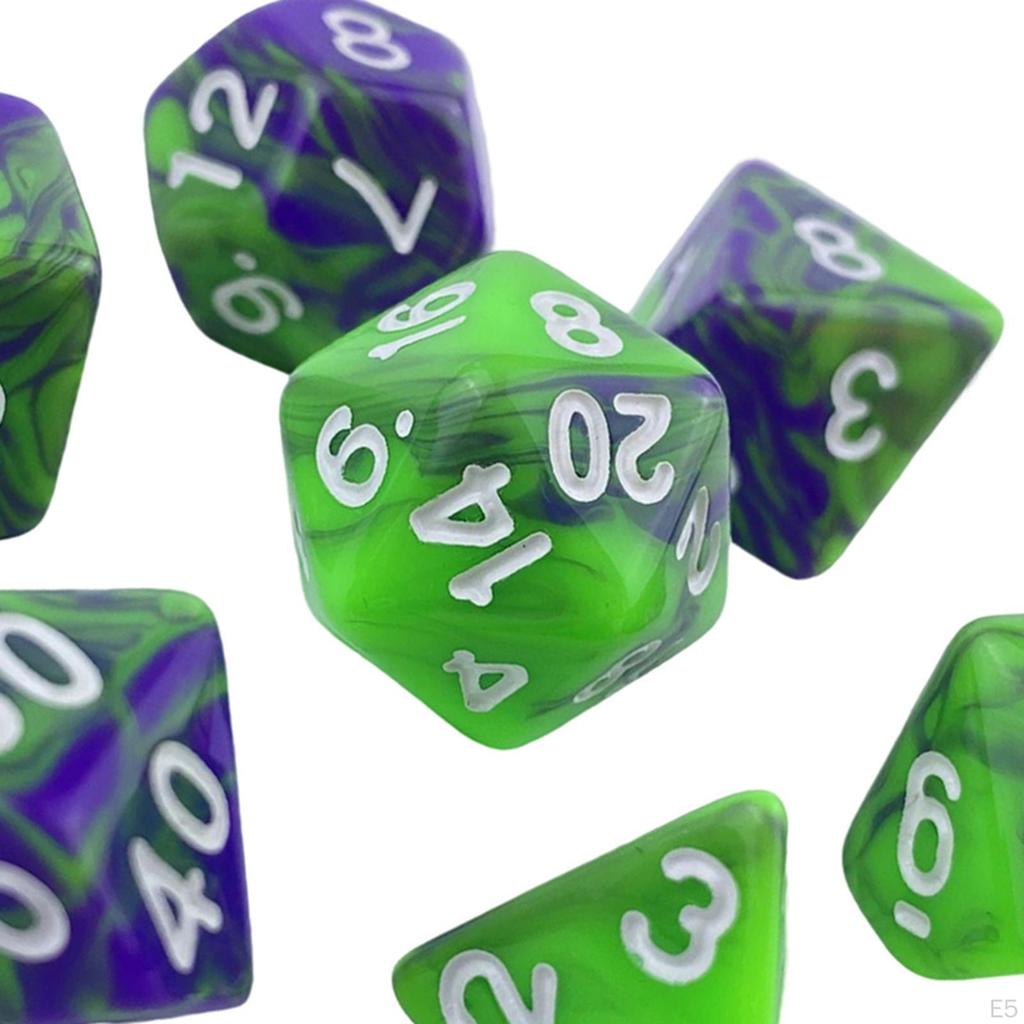 Acryl Würfel, D8 D10 Würfel Spiel Unterhaltung für Erwachsene