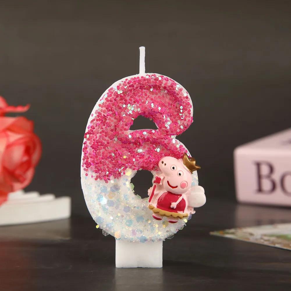 Digital Candle Birthday Little Celebration Cake Topper Decoration