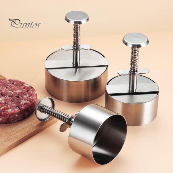 Prasa do mięsa Burger, stal nierdzewna, prasa do hamburgerów, idealna do kotletów, łatwa w użyciu maszyna do robienia kotletów Burger, do domowych burgerów