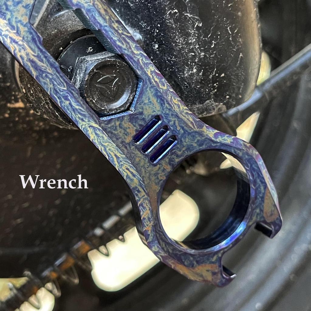 Hamans Titanium EDC Prybar Bottle Opener Nail Puller Crowbar Wrench Screwdriver Compact Size EDC Multi-Tool Multi-Tool, QG-01