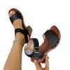 Large size thick high-heeled sandals for women in the summer of 2025, new models with Xiyin platform sandals for women