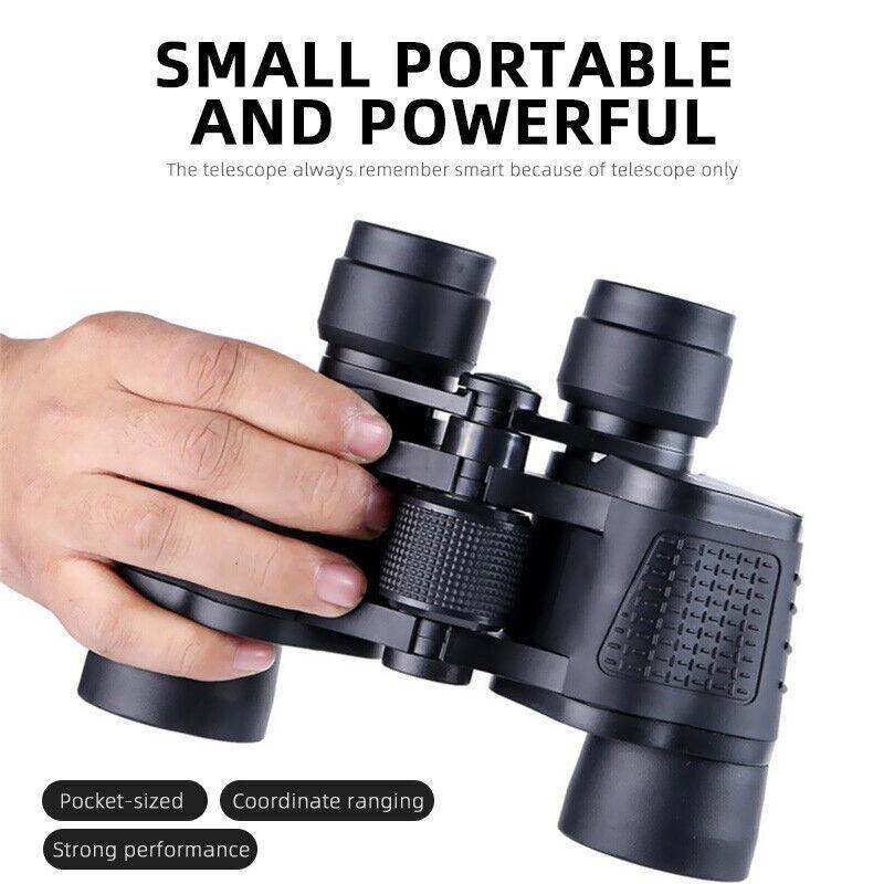 Outdoor-80X80-Fernglas, HD-Hochleistungsteleskop mit großer Reichweite und optischer Glaslinse, Nachtsicht bei schlechten Lichtverhältnissen für Jagdausflüge