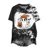 Halloween Shirts for Women Cute Shirt Fall Tshirt Gradient Graphic Tees Casual Short Sleeve Tops